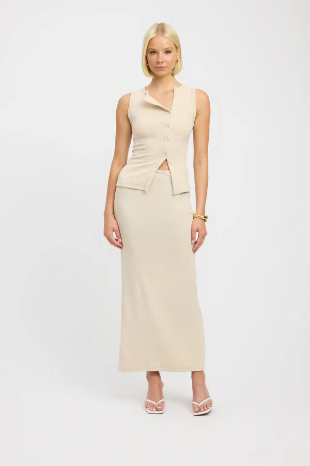 Bec Button Tank and Skirt Set